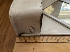 Vintage Metal Wall Mount Medicine Cabinet With Brush/shaving Piece