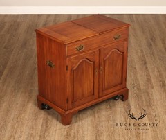 Henkel Harris Georgian Style Cherry Flip Top Server Cabinet