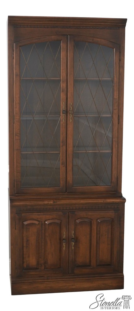 73492: ETHAN ALLEN Maple 2 Door China Cabinet