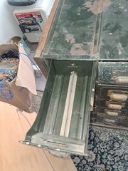 Original Vintage INDUSTRIAL FILING CABINET, Brass Handles/Fittings 36 Boxes