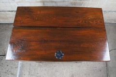 20th Century Korean Elmwood Rice Chest Storage Bin Tansu Altar Cabinet Locks 38″