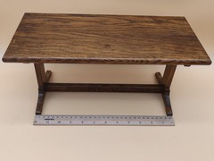 Vintage Apprentice Miniature Dinning Table Handmade Wooden Accessories #2