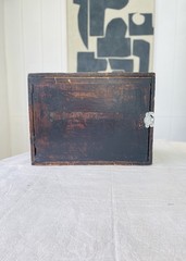 Antique vintage pine 1930s wall cabinet shelf office storage bathroom kitchen.