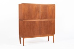 Mid-Century Scandinavian Teak Wood Storage Cabinet in the Style of Afdal