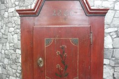 Antique Wooden Wall Cabinet Hanging Cabinet Bathroom Cabinet 1860