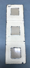 VTG 5×17 Multi Triple 3″ Photo Tin Ceiling Metal Picture Frame Old 1838-25B
