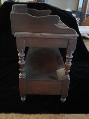 Antique Miniature Period Late 18th Early 19th C Child’s Washstand W/Bowl & Pitch