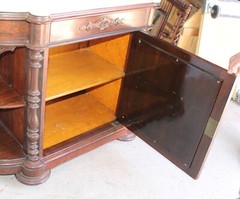 Antique Victorian Rosewood Étagère with console cabinet