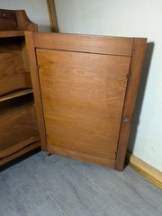 Vintage Rustic Country Wood Wall Medicine Apothecary Cabinet Shelf Mirror Door