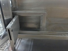 Unitron Turnkey Freestanding Stainless Steel Medical Cabinet with Glass Shelves