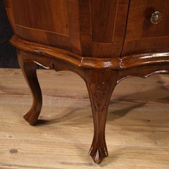 Small Venetian commode in wood furniture inlaid dresser 3 drawers 20th century