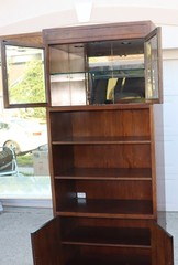 Campaign Henredon Vintage Wall Unit / Entertainment Center with Brass Hardware