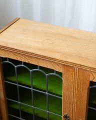 Kjærnulf Style Danish Oak & Stained Glass Cabinet