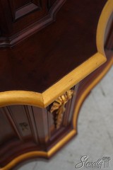 65943EC: KARGES French Louis XV Gold Gilt Trim China Cabinet