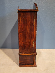 Tole Painted Wooden Tabletop Cabinet with 1 Drawer Cottagecore