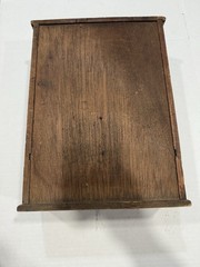 VTG Wood Wall Liquor Cabinet Bar Cabinet Drawer Bottle Rack Early American