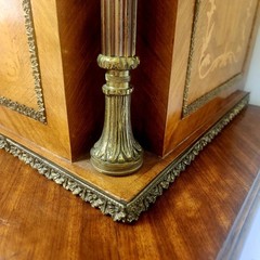 19th C French Marquetry and Ormolu Cabinet on Stand