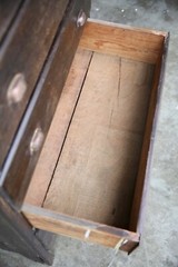 Antique Apothecary Cabinet Wood drawer map flat file industrial Vintage Chest