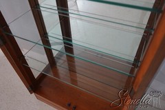 68263: STICKLEY Cherry 21st Century Collection Curio Display Cabinet