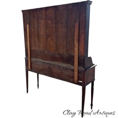 Antique welsh dresser cabinet cupboard walnut old finish 18th Hunt Board George