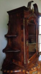 Antique Dresden Cabinet – GORGEOUS DETAIL – ORIGINAL HARDWARE. – NEEDS TLC