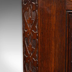 Antique Corner Cupboard, English, Wall Cabinet, Chippendale Revival, Victorian
