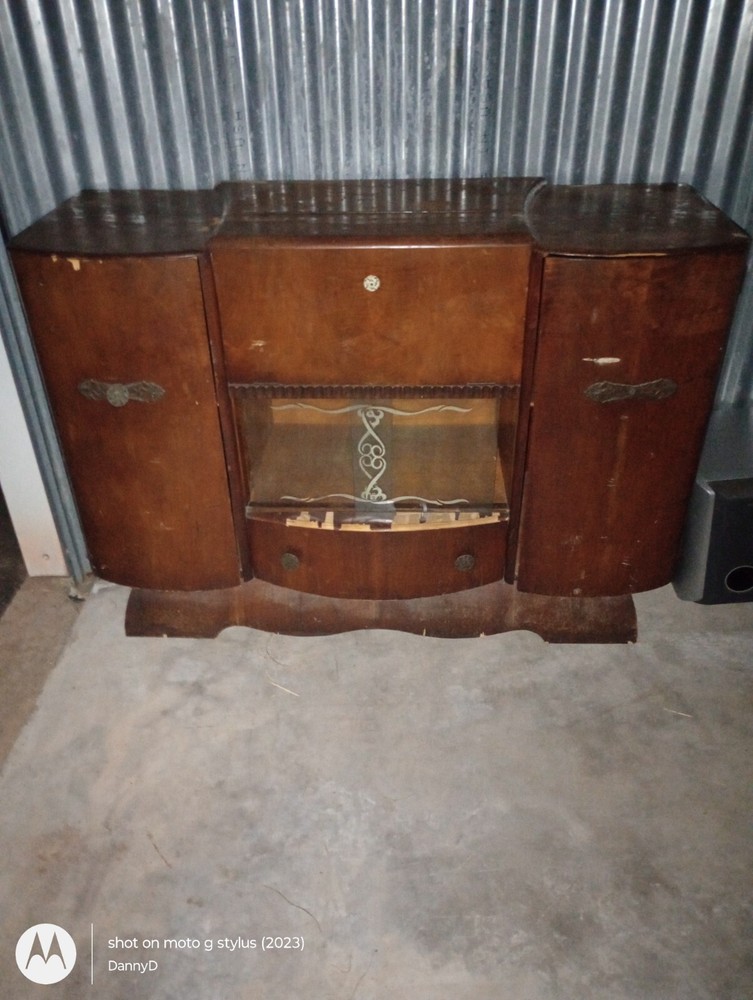 vintage bar cabinet