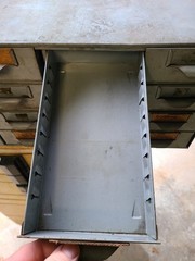 Vintage File Cabinet Ledger Catalog Industrial Drawer Storage Gray 24 Drawers