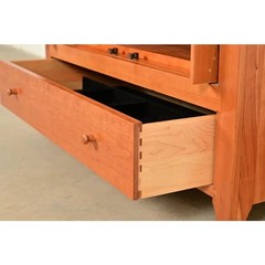 Harden Furniture Arts and Crafts Shaker Solid Cherry Wood Media Cabinet