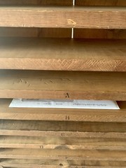 Vintage 55.5” Mail Letter Sorting Cubby Office Printers Wood Cabinet