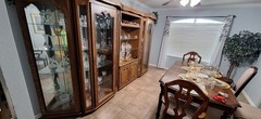 Shrunk/China Cabinet 4 sections 17′ long 7′ tall 17″ depth