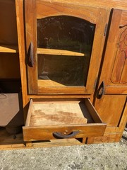 Vintage Keystone Hooser Cabinet Hutch Top