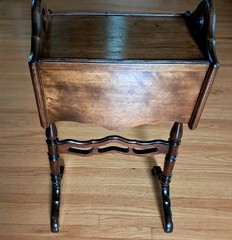 Antique HT Cushman Smokers Humidor Wooden Stand With Storage Cabinet 1900’s