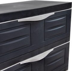 Sunnydaze 29.5″ H 3-Tier Storage Cabinet with Drawers – Resin Storage Drawers Or