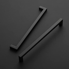 Ravinte 18 Pack 10 Inch Square Cabinet Handles – Matte Black Pulls for Kitchen