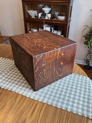 Antique Tiger Oak 4-Drawer 3″ x 5″ Card Catalog Library File Cabinet