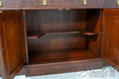 70401: HENKEL HARRIS Cherry Large China Cabinet Breakfront