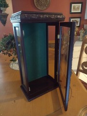 French Wood Glass Showcase