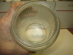HOOSIER CABINET ORIGINAL COFFEE SPICE JAR EMBOSS COFFEE LETTERS LOT # 51