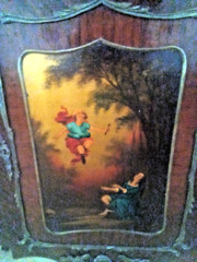 19th Century Vernis Martin Style Painted Music Cabinet