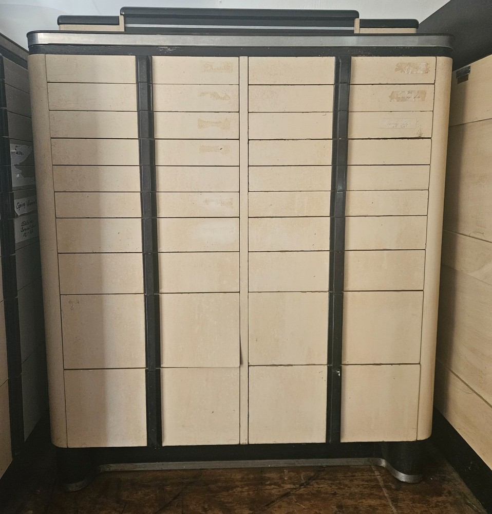 American Cabinet Company Antique Art Deco Medical Dental Cabinet See Description
