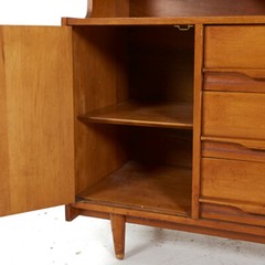 Crawford Furniture Mid Century Maple China Cabinet