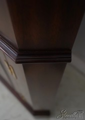 69417: HENKEL HARRIS Mahogany Tall Corner Cabinet