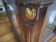 Lighted Glass Table China Display, Vintage, great shape