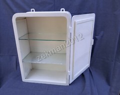 Antique Dental Metal and Glass Medicine Cabinet-1935 y