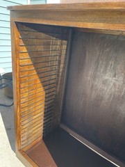 Antique Hamilton 24 Drawer Oak Print Cabinet Flat File Restored Cast Iron Pulls