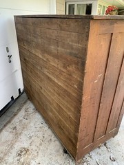 Antique The Tubs MFG Company Ludington, MI Oak Cabinet