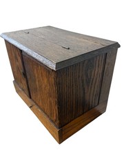 Antique Oak Apothecary Doctor travel cabinet with equipment 1890 medical