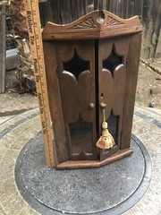 Vintage Antique Wall Display/Spice Wood Cabinet
