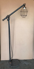 VTG 63″ Tall Steampunk Industrial House Shop Garage Birdcage Floor Lamp 1015-26B